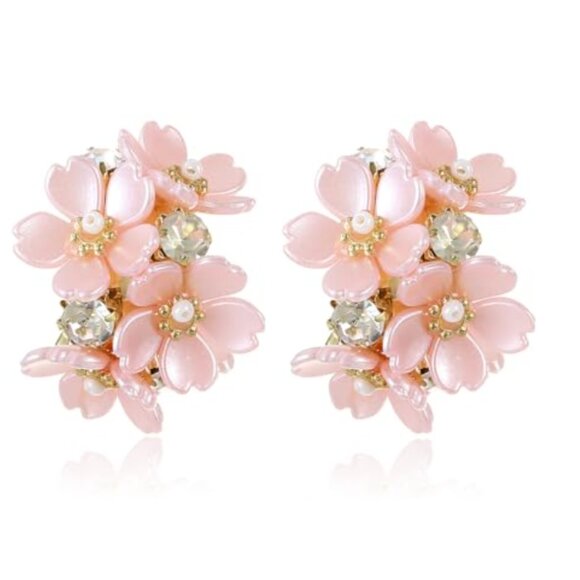 Anthropologie Jewelry - Floral Cherry Blossom Earrings